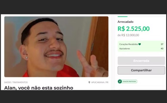 Jovem do PR é indiciado por fazer 'vaquinhas' para tratamento de câncer e gastar com restaurantes