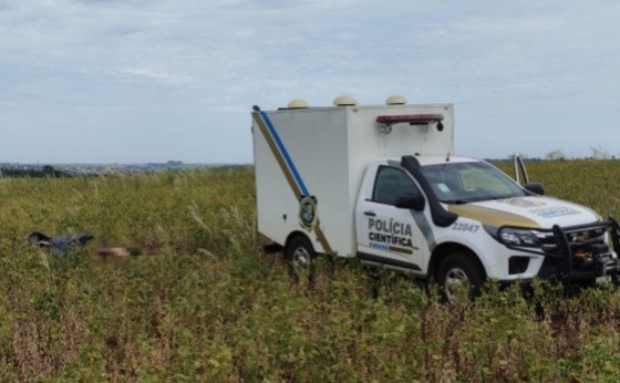 Jovem é encontrado morto com disparos de arma de fogo no interior de Medianeira