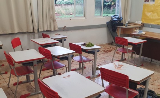 Lamentável: Vândalos arrombam sala de aula e quebram computador em Itaipulândia