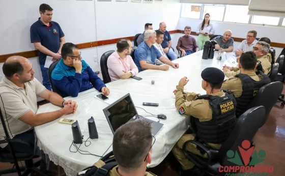 Lideranças de Missal discutem efetivo policial com Comando Regional