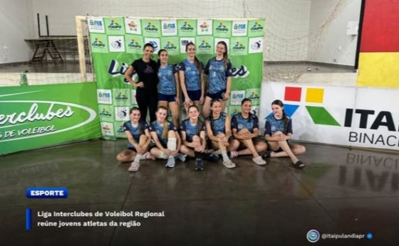 Liga Interclubes de Voleibol Regional reúne jovens atletas da região