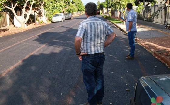 Loteamento Kotz no Bairro Esperança recebeu recape asfáltico