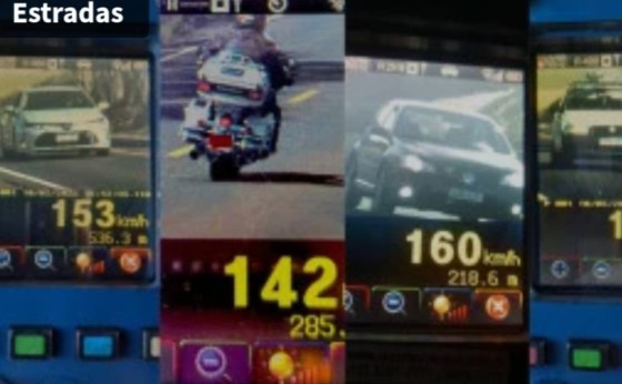 Mais de 180 motoristas são flagrados em alta velocidade em operação na região Oeste do Paraná