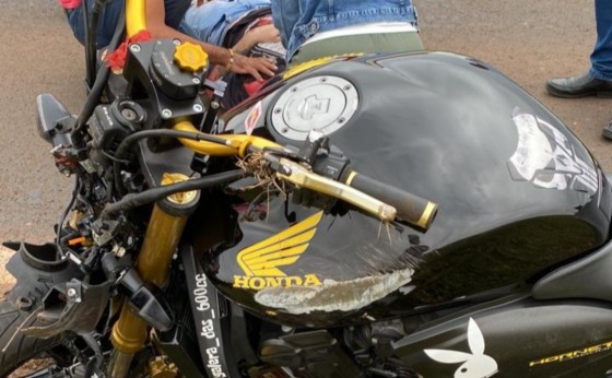 Matelândia: Duas pessoas ficam feridas em acidente com moto