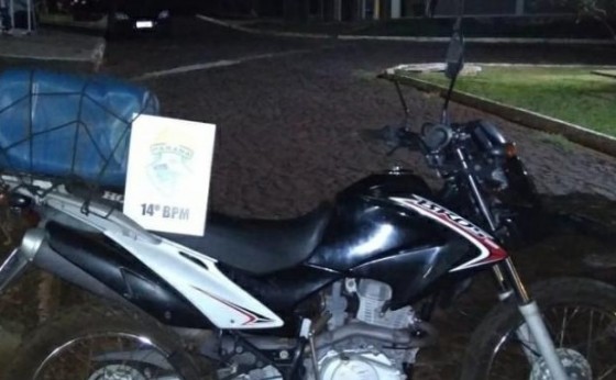 Medianeira: Indivíduo é detido pela PM após se acidentar com moto furtada em Serranópolis