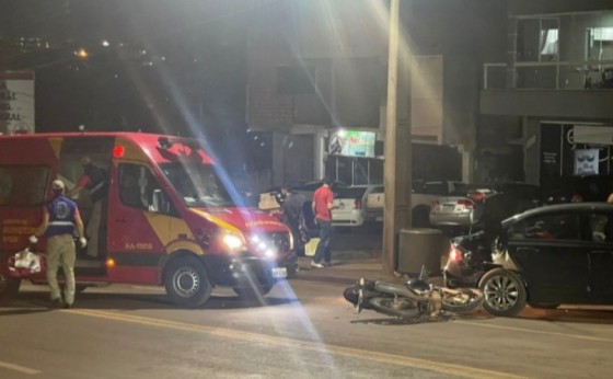 Medianeira: Motociclista fica ferido em acidente registrado no Bairro Condá