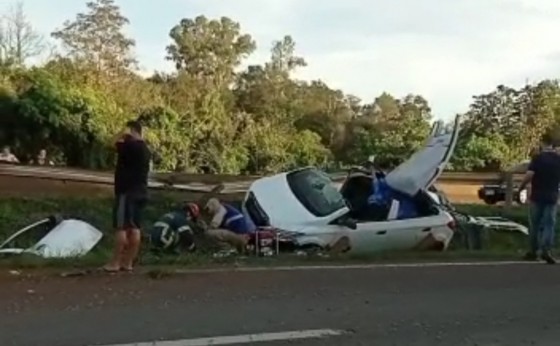 Medianeira: Um morre e dois ficam feridos em acidente na BR-277