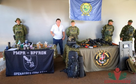 Missal esteve representada na inauguração da Base da Polícia de Fronteira em Santa Helena