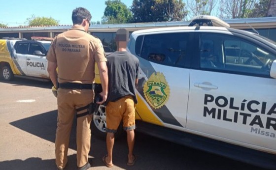 Missal: Polícia Militar cumpre mandado de prisão no Portão do Ocoí