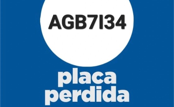 Missal: Procura-se placa de motocicleta