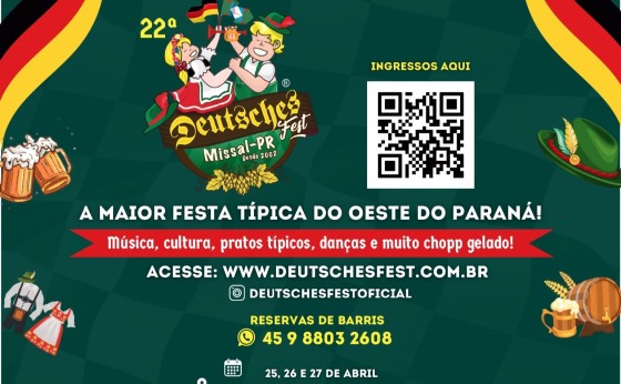 Missal se prepara para a 22ª Deutsches Fest