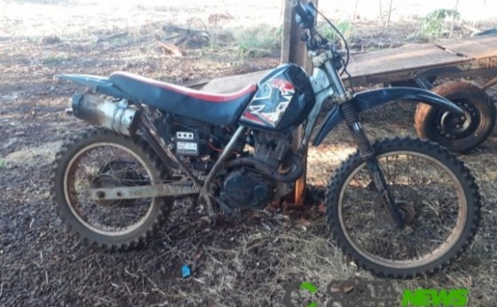 Moto com placa de Missal e recuperada pela PM de Santa Helena