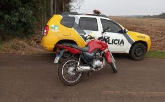 Moto roubada em Missal é recuperada pela Polícia Militar de Itaipulândia