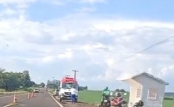 Motociclista fica gravemente ferido após sofrer queda na PR-495