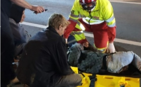 Motociclista se envolve em acidente na BR 277 em Medianeira