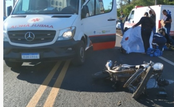 Motociclista tem perna e braço decepados em acidente na PR 488 em Santa Helena