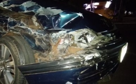 Mulher é presa por embriaguez ao volante após acidente de trânsito na avenida Brasil em Santa Helena