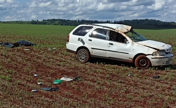 Mulher morre em grave acidente na estrada da São Lourenço em São Miguel do Iguaçu