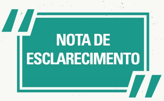 Nota de Esclarecimentos:  Escola Estadual do Campo Aurélio Piloto