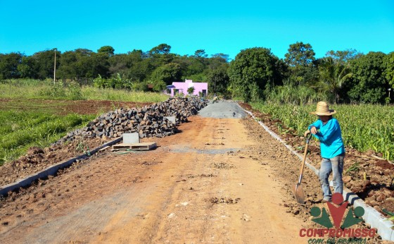 Obras de Pavimentação Poliédrica em Vista Alegre e Santa Cecília foram iniciadas