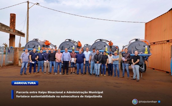 Parceria entre Itaipu Binacional e Administração fortalece sustentabilidade na suinocultura