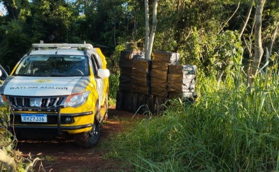 Patrulha Rural da Polícia Militar apreende cigarros contrabandeados em Itaipulândia