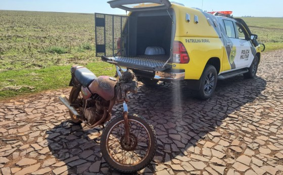 Patrulha Rural recupera motocicleta furtada a 12 anos atrás