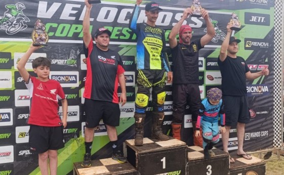 Pavinatto, piloto itaipulandiense, lidera categoria Iniciantes Especial da Copa Oeste de Velocross