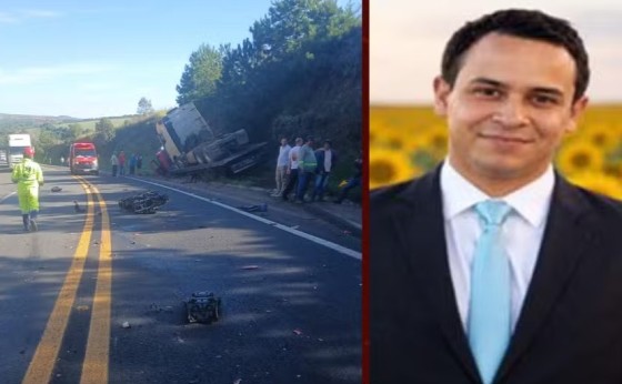 Piloto de moto esportiva morre após bater de frente com caminhão em rodovia do Paraná