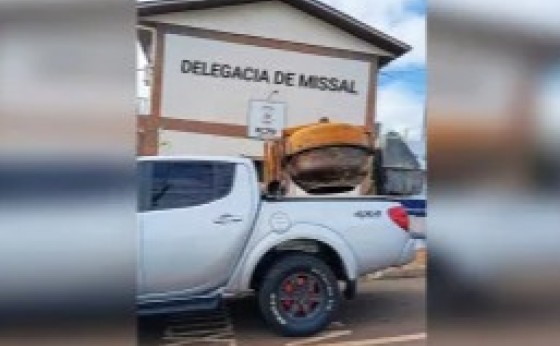 Polícia Civil de Missal localiza betoneira furtada e identifica suspeito