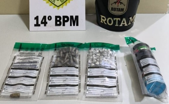 Polícia Militar apreende cocaína, crack e munição durante ação contra o tráfico em Medianeira