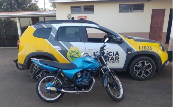 Polícia Militar apreende motocicleta com escapamento irregular em Missal