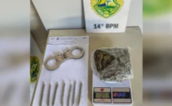Polícia Militar cumpre mandado de prisão e apreende drogas na PR-495
