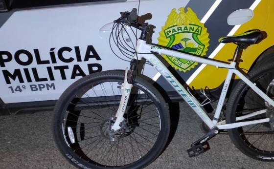 Polícia Militar de Itaipulândia em rápida ação prende ladrão e recupera bicicleta