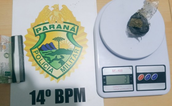 Policia Militar  de Missal apreende jovem com Maconha