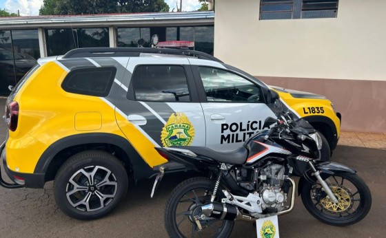 Polícia Militar de Missal apreende motocicleta após condutor promover manobras perigosas