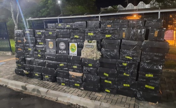 Polícia Militar e Polícia Federal apreendem 300 caixas de cigarros contrabandeados em Itaipulândia