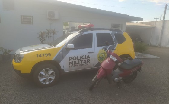 Polícia Militar recupera Biz furtada em São Miguel do Iguaçu
