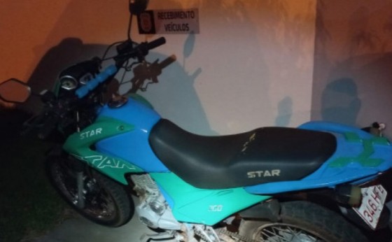 Polícia Militar recupera motocicleta furtada em Itaipulândia