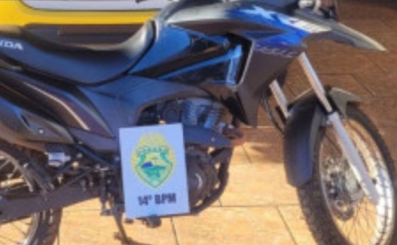 Polícia Militar recupera motocicleta que havia sido roubada em Missal