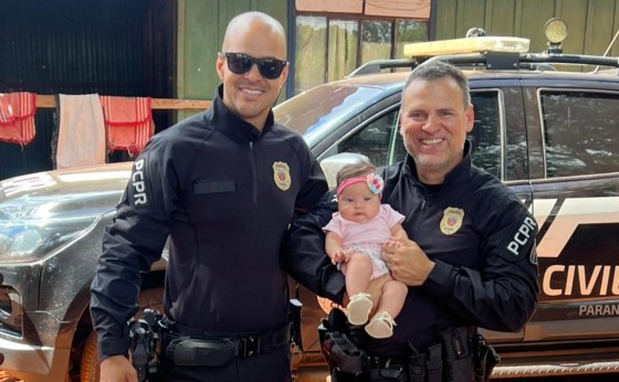 Policial Civil salva criança de engasgo logo após apreensão de drogas em São Miguel do Iguaçu