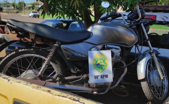 Policial Militar de Itaipulândia, em horário de folga, recupera motocicleta roubada em São Miguel