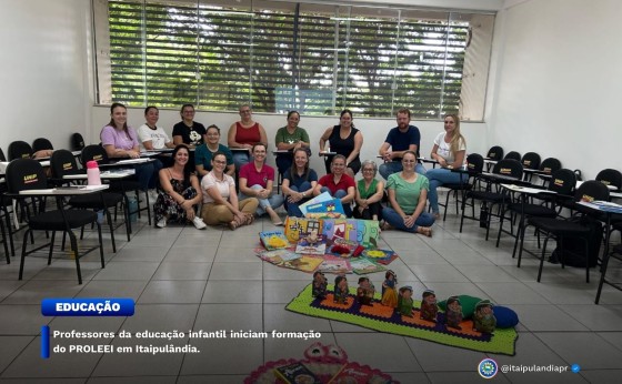 Professores da educação infantil iniciam formação do PROLEEI em Itaipulândia.