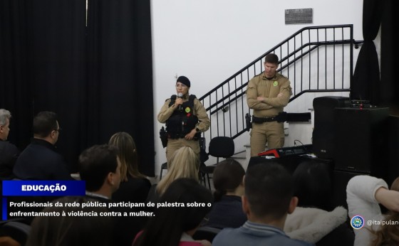 Profissionais da rede pública participam de palestra sobre enfrentamento à violência contra a mulher