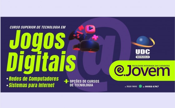 Projeto UDC MONJOLO e.jovem oferece cursos superiores inovadores e tecnológicos de rápida formação