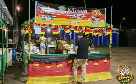 Renda Bruta dos Feirantes na 23ª Deutsches Fest somou mais de 85 mil reais
