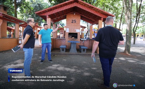 Representantes de Marechal Cândido Rondon conhecem estrutura do Balneário Jacutinga