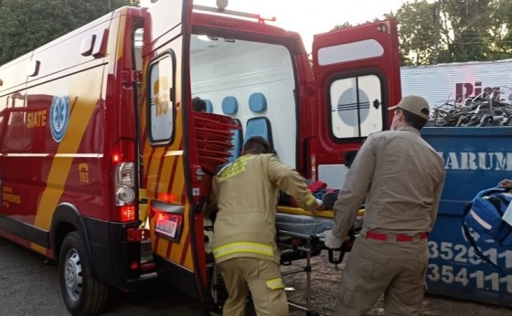 Trabalhador cai de aproximadamente 8m de altura em São Miguel do Iguaçu