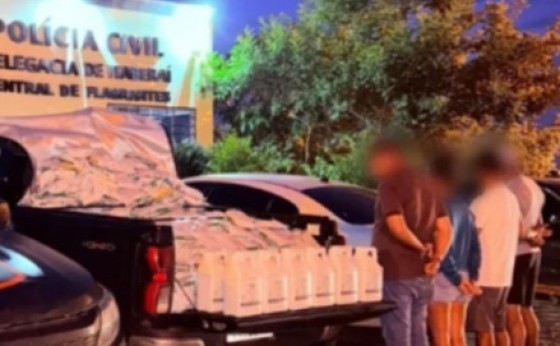 Três moradores de Itaipulândia e uma adolescente de 17 anos, de Missal, são presos em Goiás