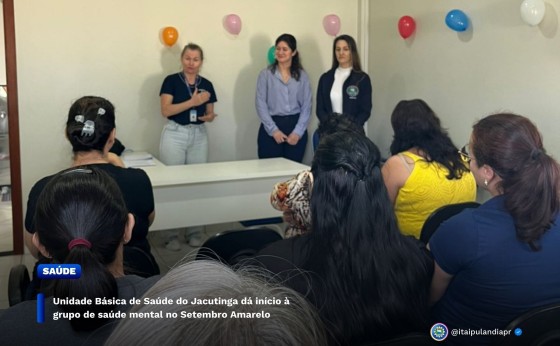 Unidade Básica de Saúde do Jacutinga dá início à grupo de saúde mental no Setembro Amarelo